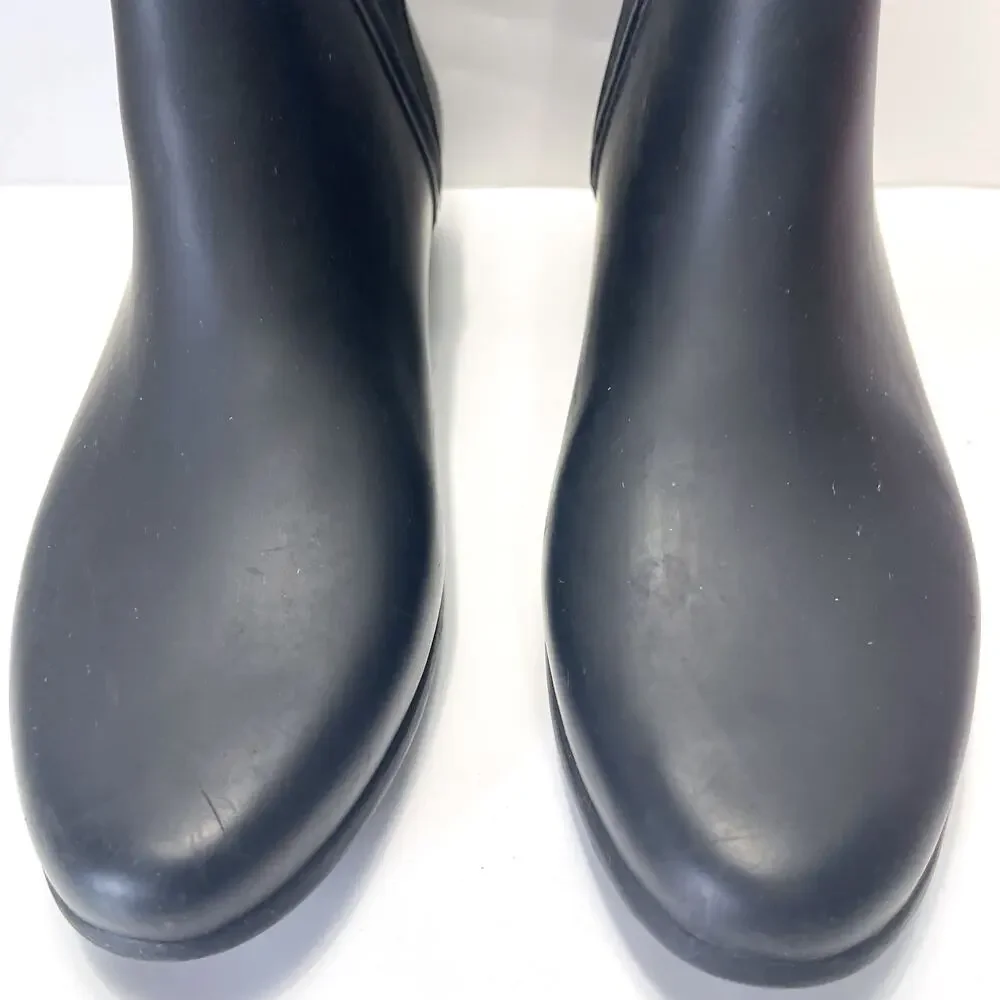 LOEFFLER RANDALL Rain Slip on Chelsea Boots in Black Size 8